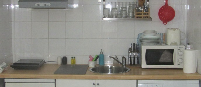 vista de la cocina completa